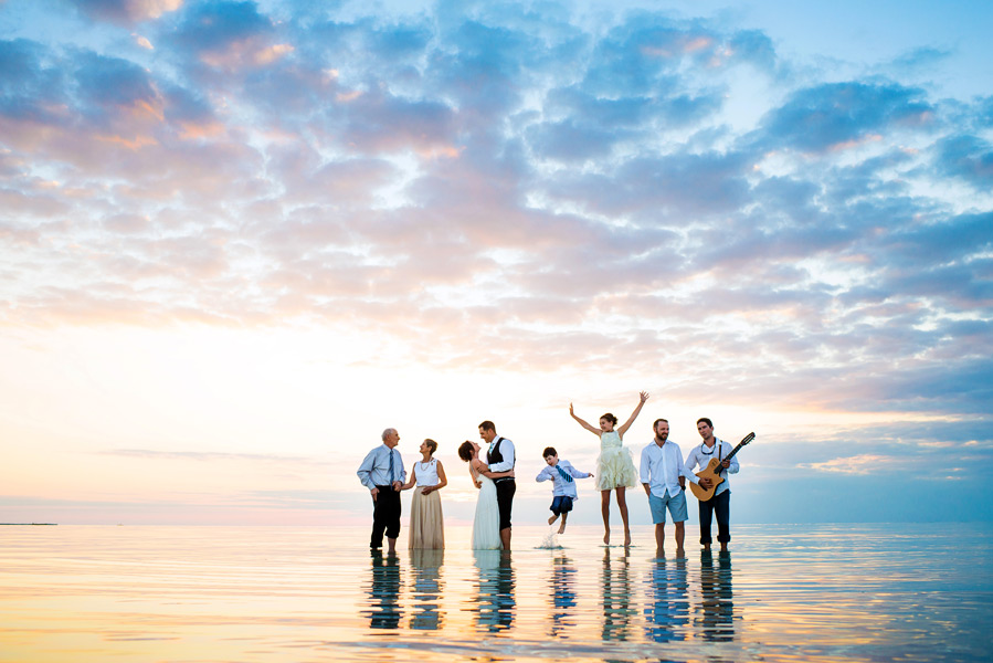 belize beach wedding at Sandbar