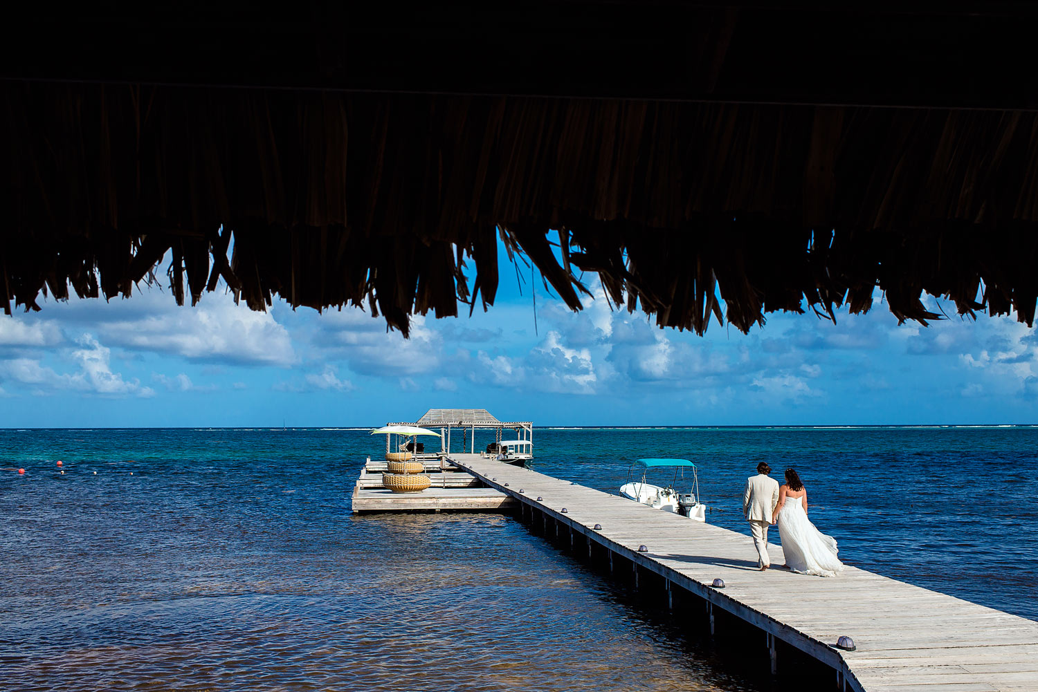 Matachica sandbar wedding belize